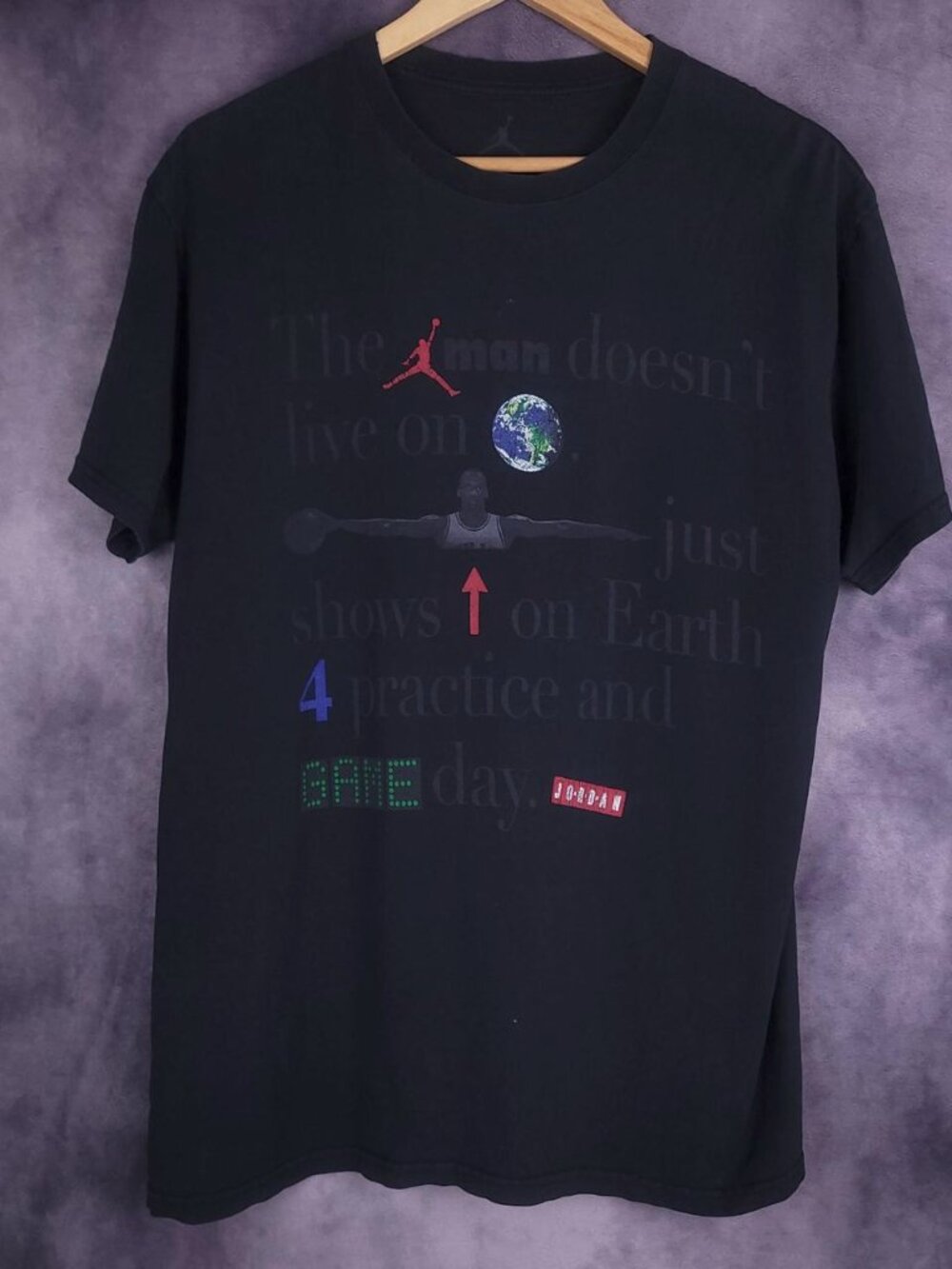 Jordan faded black t-shirt